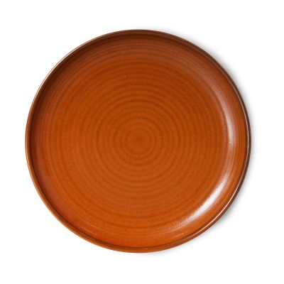 HKliving Home Chef side plate -leipälautanen Ø 20 cm Burned orange | Alk. 12,00 €