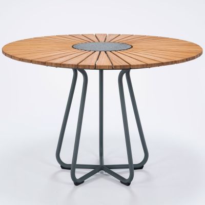 Houe, Circle ruokapöytä 110 cm, alumiini / bambu | Alk. 932,00 €