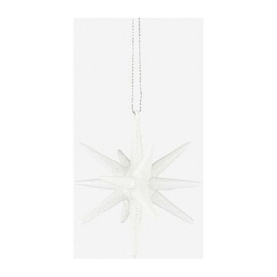 House Doctor Spike joulukoriste Ø7,5 cm Valkoinen-glitter | Alk. 7,49 €