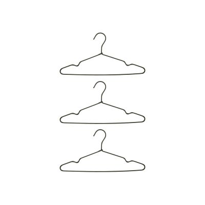 House Doctor Wire vaateripustin, 3-pakkaus Tummanharmaa | Alk. 7,60 €
