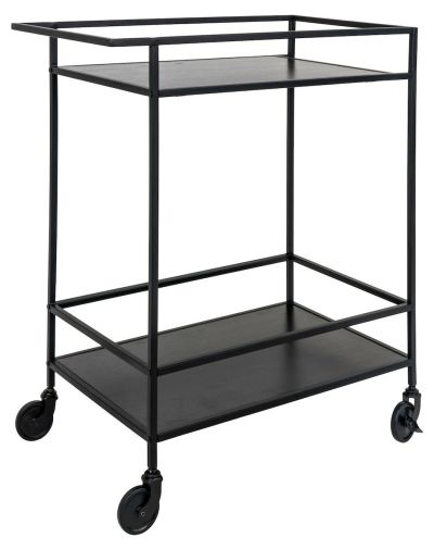 House Nordic Vita tarjoilukärry musta