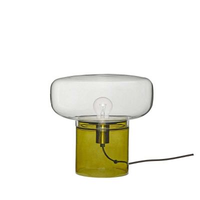 Hübsch - Crave Pöytävalaisin Clear/Dark Green | Alk. 106,00 €