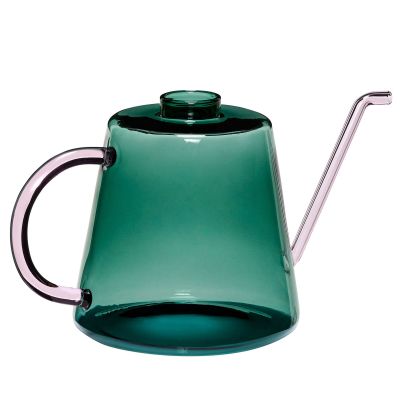 Hübsch Flora kastelukannu 23 cm, tummanvihreä/vaaleanpunainen | Alk. 35,00 €