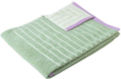 Hübsch Promenade käsipyyhe 50x100 cm vihreä/pinkki