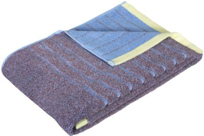 Hübsch Promenade kylpypyyhe 70x140 cm violetti/sininen