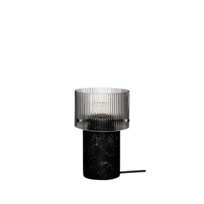 Hübsch - Revolve Pöytävalaisin Musta/Marmori | Alk. 190,00 €