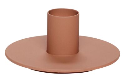 Hübsch Soft kynttiläjalka ø9xh4 cm kastanjanruskea