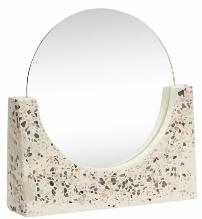Hübsch Sort pöytäpeili terrazzo