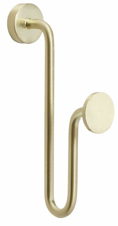 Hübsch Swing koukku 7x2,5x13 cm messinki