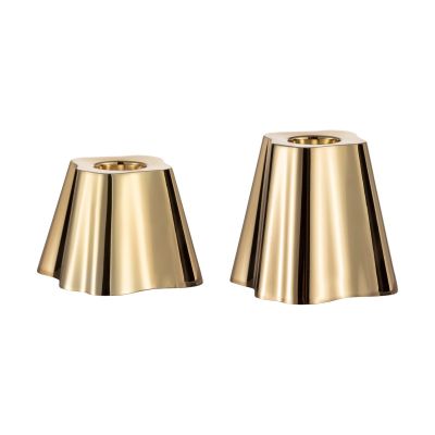 Iittala Aalto kynttilänjalka 50 + 65 mm 2 kpl:een setti Messinki | Alk. 123,00 €