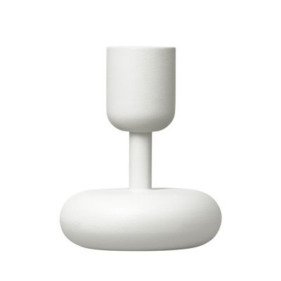 Iittala Nappula kynttilänjalka valkoinen pieni 107 mm | Alk. 37,00 €