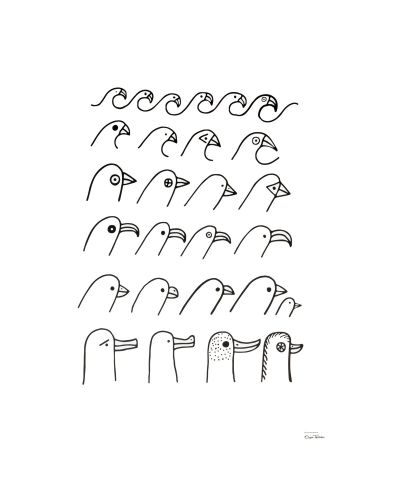 Iittala Oiva Toikka Birdhouse juliste 50x70 cm