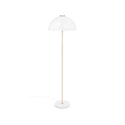 Innolux Kupoli lattiavalaisin Valkoinen-messinkiset yksityiskohdat-valkoinen varjostin | Alk. 234,39 €