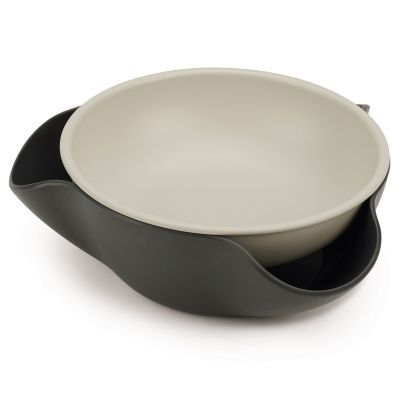 Joseph Joseph Double Dish tarjoilukulho 17 cm, harmaa