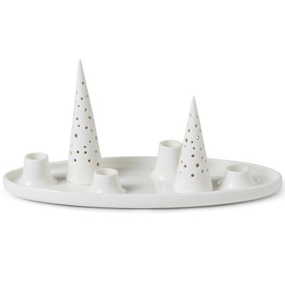 Kähler Nobili Adventtikynttelikkö, lumenvalkoinen | Alk. 42,00 €