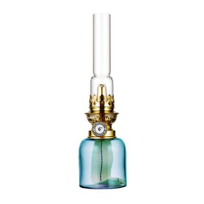 Karlskrona Lampfabrik Koholmen öljylamppu akvamariini | Alk. 107,90 €