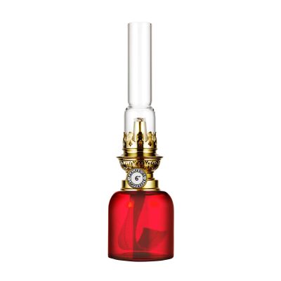 Karlskrona Lampfabrik Koholmen öljylamppu rubiininpunainen | Alk. 108,90 €
