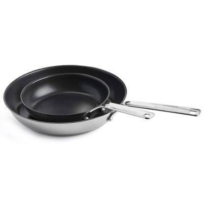 KitchenAid Paistinpannusarja 20 cm + 28 cm, ruostumaton teräs | Alk. 137,00 €
