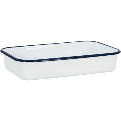 Kockums Jernverk Uuninkestävä vuoka 30x20 cm, Valkoinen | Alk. 52,00 €