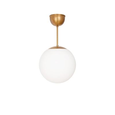 Konsthantverk Funkis Glob riippuvalaisin Valkoinen matta-raakamessinki Ø25 cm | Alk. 267,90 €