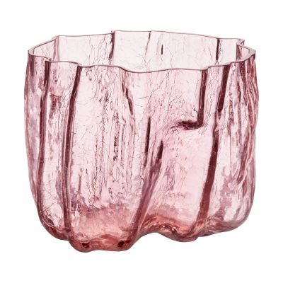 Kosta Boda Crackle maljakko 175 mm Vaaleanpunainen | Alk. 264,90 €