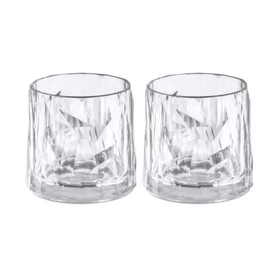 Koziol Club No. 2 tumbler-lasi muovi 25 cl 2-pakkaus Kristallinkirkas | Alk. 19,95 €