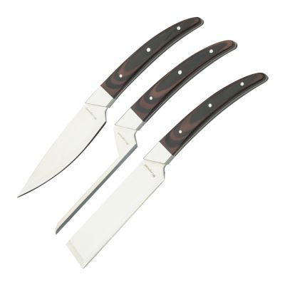 Legnoart - Caseus Juustoveitsisetti 3 osaa Tumma puu | Alk. 66,00 €