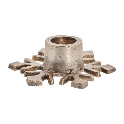 Lene Bjerre Caville kynttilänjalka lumihiutale 9,5 cm light gold | Alk. 14,90 €
