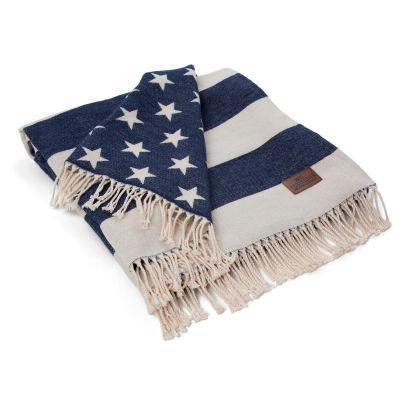 Lexington Icons Flag -viltti 130x170 cm White-navy | Alk. 149,00 €