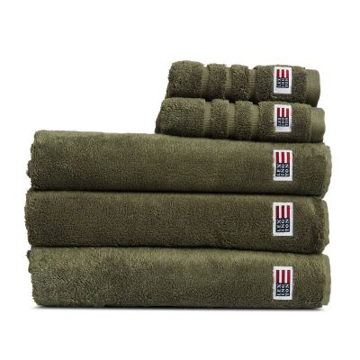 Lexington Icons Original -kylpypyyhe 100x150 cm Dusty olive | Alk. 75,00 €