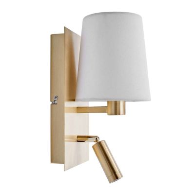 Lindby - Aiden Seinävalaisin White/Brass | Alk. 75,90 €