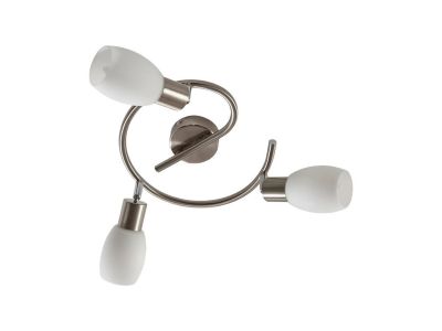 Lindby - Arda 3 Kattovalaisin Stainless Steel/Opal Lindby | Alk. 52,00 €