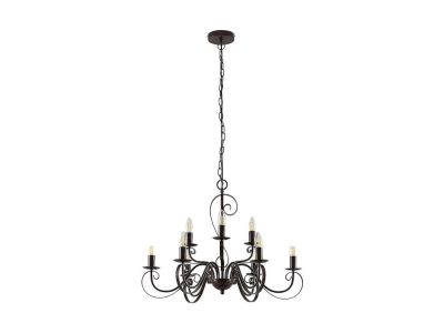 Lindby - Caleb 9 Kattokruunu Rust Lindby