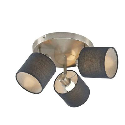 Lindby - Darima 3 Round Kattovalaisin Grey | Alk. 81,00 €