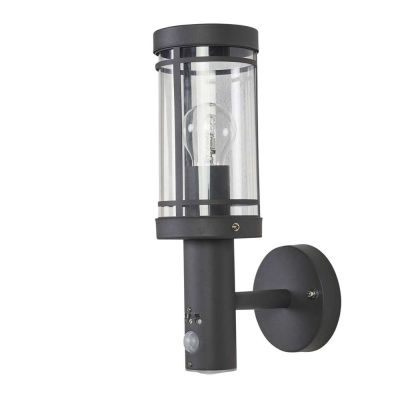 Lindby - Djori Ulko Seinävalaisin w/Sensor Dark Grey | Alk. 51,90 €