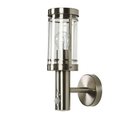 Lindby - Djori Ulko Seinävalaisin w/Sensor Steel | Alk. 63,90 €