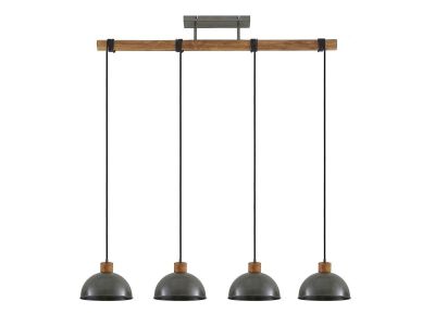 Lindby - Durbis 4 Riippuvalaisin Dark Grey/Wood Lindby | Alk. 127,00 €