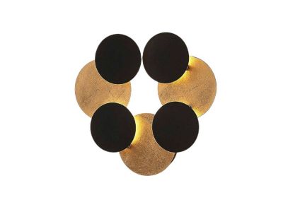 Lindby - Grazyna 9 LED Seinävalaisin Black/Gold Lindby