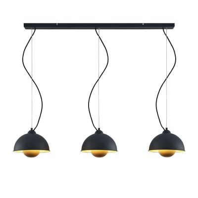 Lindby - Gretja 3 Riippuvalaisin Black/Gold | Alk. 92,90 €