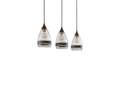 Lindby - Millina 3 Riippuvalaisin Rust/Clear Lindby | Alk. 104,90 €
