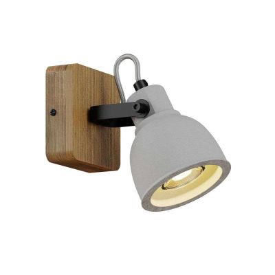 Lindby - Mirka Seinävalaisin Grey/Dark Wood | Alk. 35,00 €