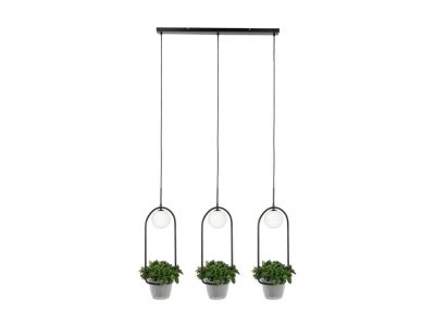 Lindby - Orna 3 Riippuvalaisin Black/Opal Lindby