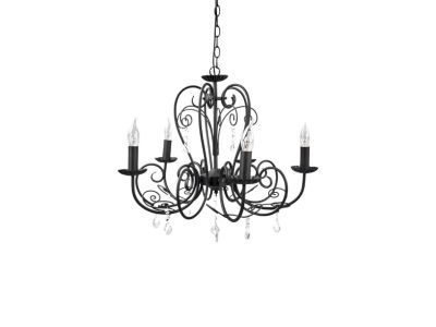Lindby - Sophina Kattokruunu Black/Clear Lindby | Alk. 126,00 €