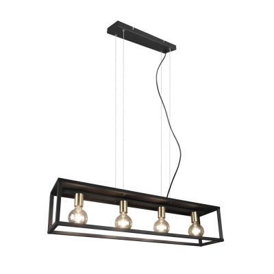 Lindby - Ubanio 4 Riippuvalaisin Black/Brass Lindby | Alk. 245,00 €