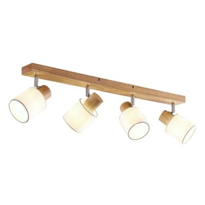 Lindby - Wanessa 4 Kattovalaisin Wood/White | Alk. 92,90 €
