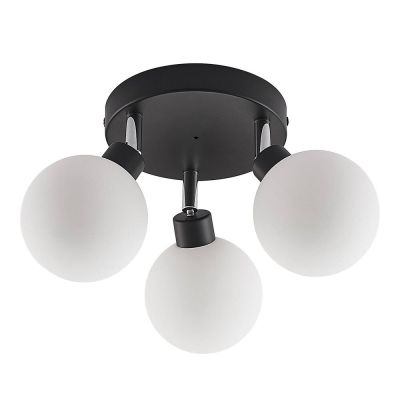 Lindby - Zaniba 3 Round Kattovalaisin Black Lindby | Alk. 103,00 €