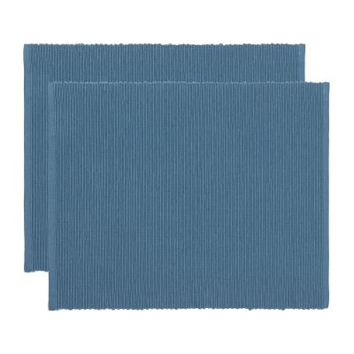 Linum Uni pöytätabletti 35 x 46 cm 2-pakkaus Deep sea blue | Alk. 19,00 €