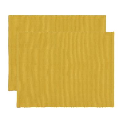 Linum Uni pöytätabletti 35 x 46 cm 2-pakkaus Sinapinkeltainen | Alk. 19,00 €