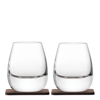 LSA INTERNATIONAL Whisky Tumbler 25 cl + Lasinalunen 2 kpl | Alk. 80,95 €