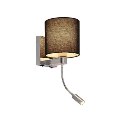 Lucande - Brinja Flex Seinävalaisin Black/Chrome | Alk. 57,00 €